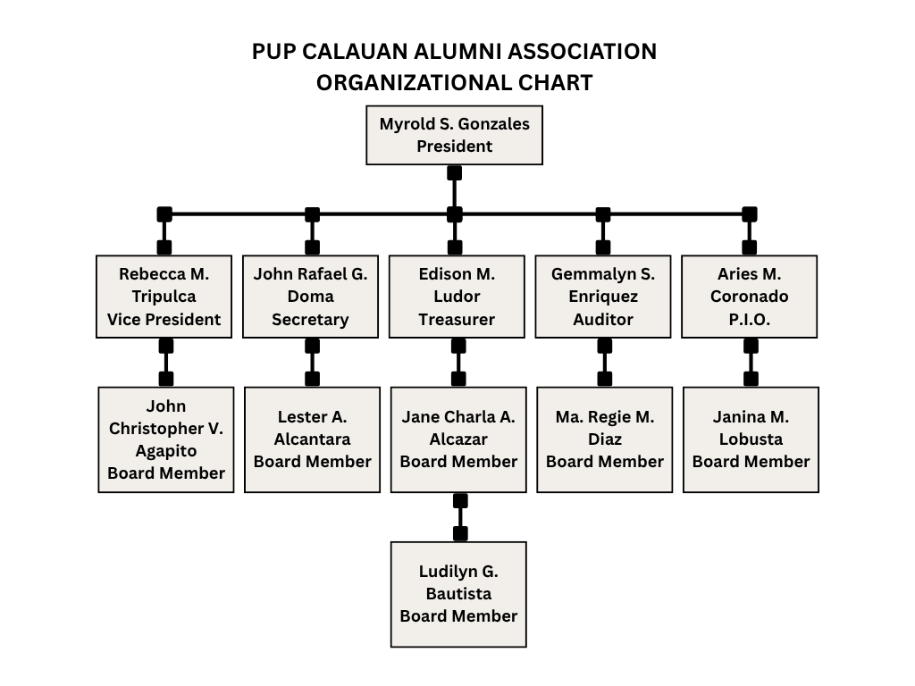 PUP Alumni Organizational Chart